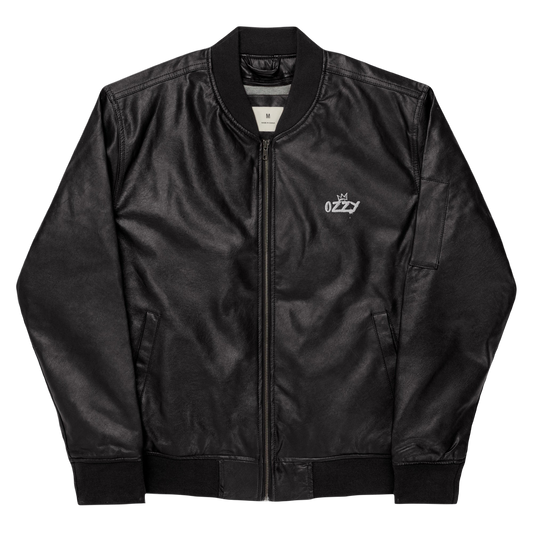 Leather Bomber Jacket