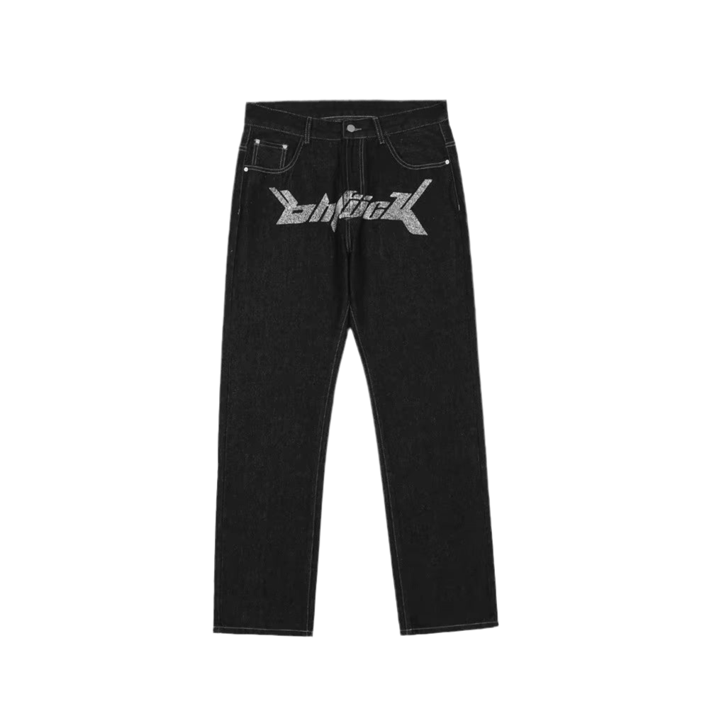 Men Pants Jeans Y2K Trousers